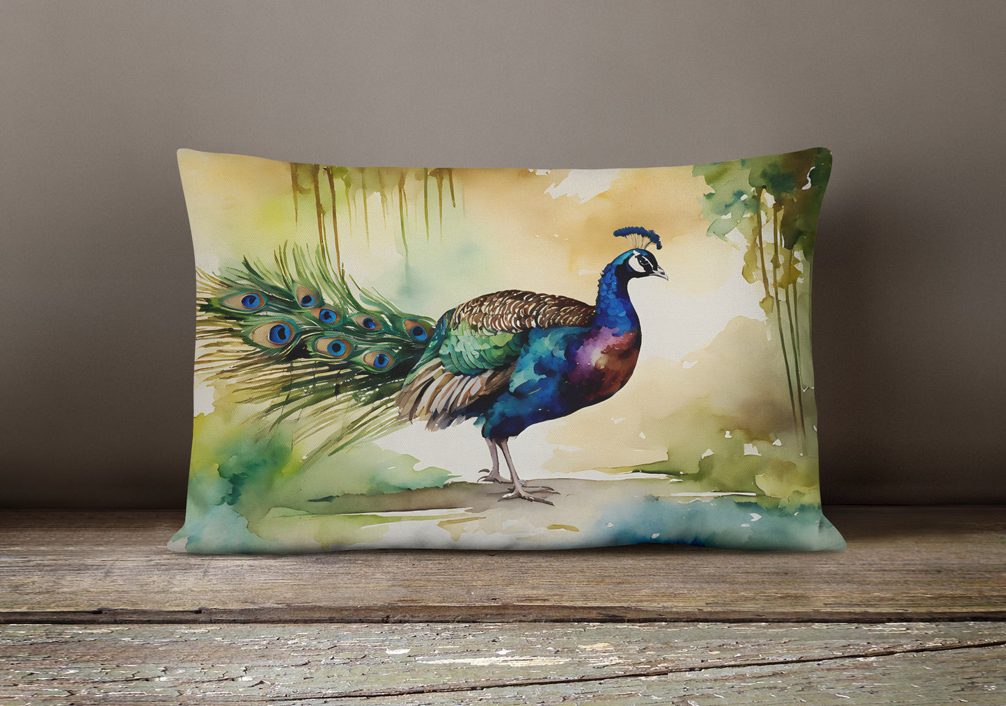 Peacock Throw Pillow