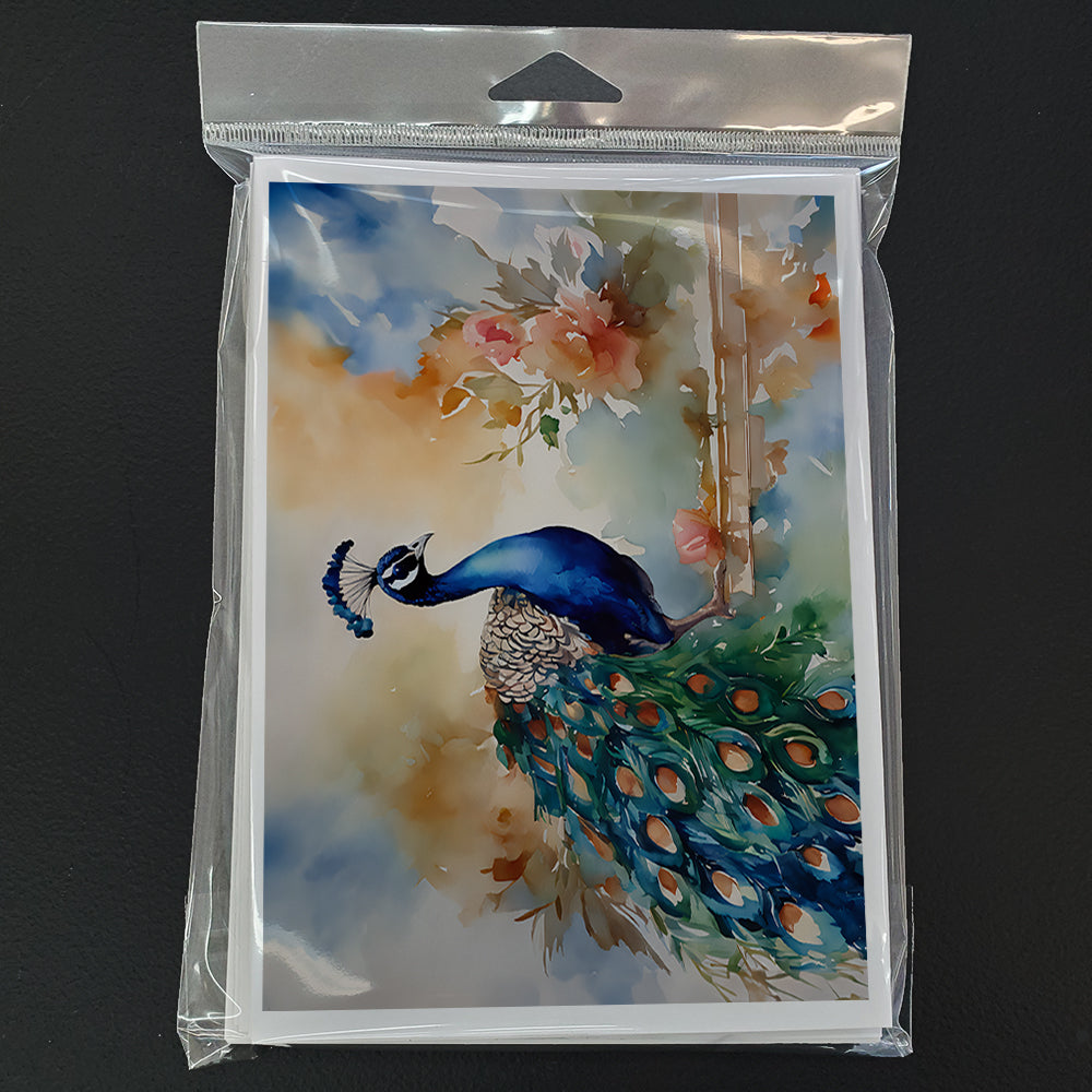 Peacock Greeting Cards Pack of 8