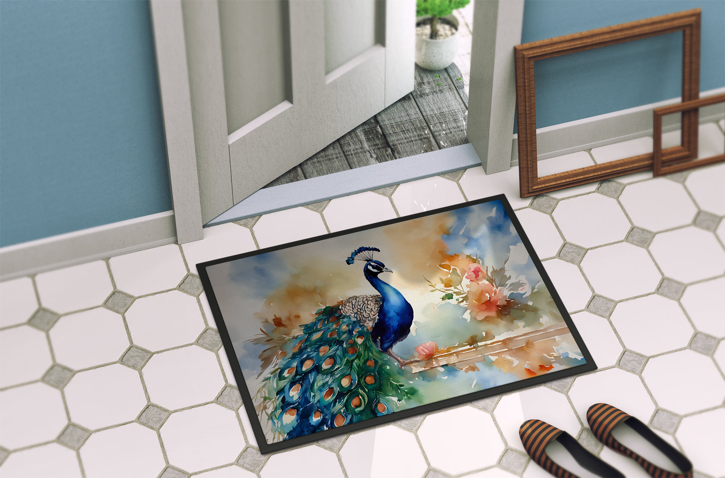 Peacock Doormat