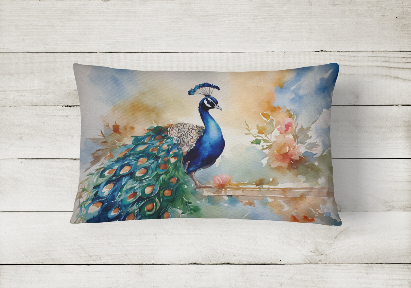 Peacock Throw Pillow