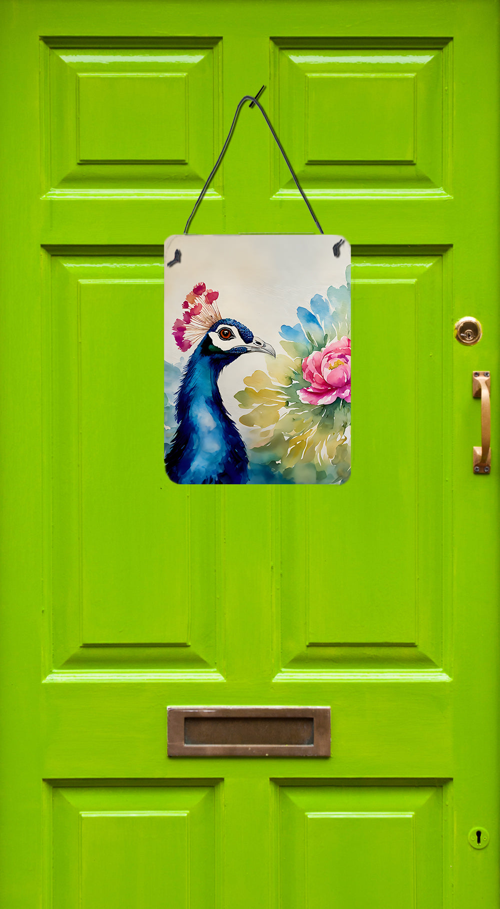 Peacock Wall or Door Hanging Prints