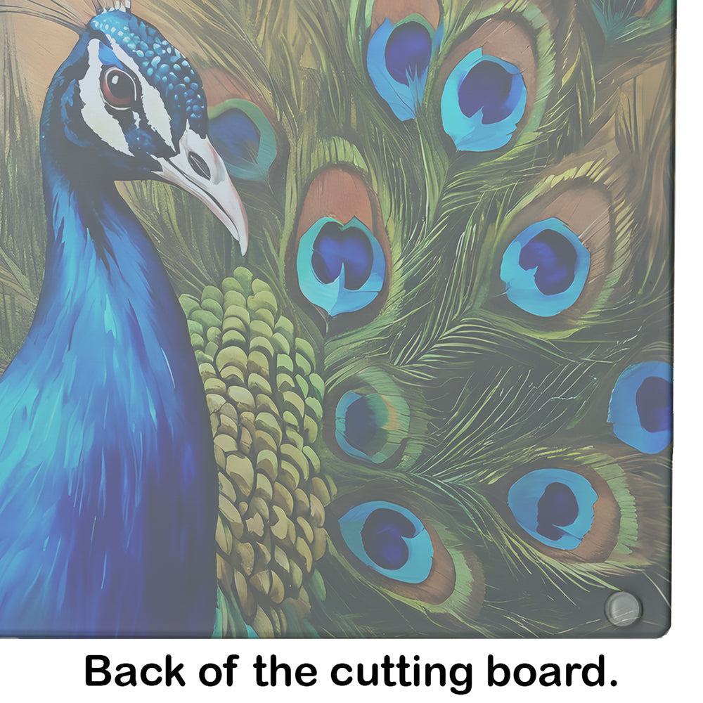 Peacock Glass Cutting Board