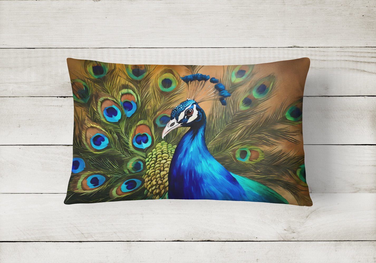 Peacock Throw Pillow