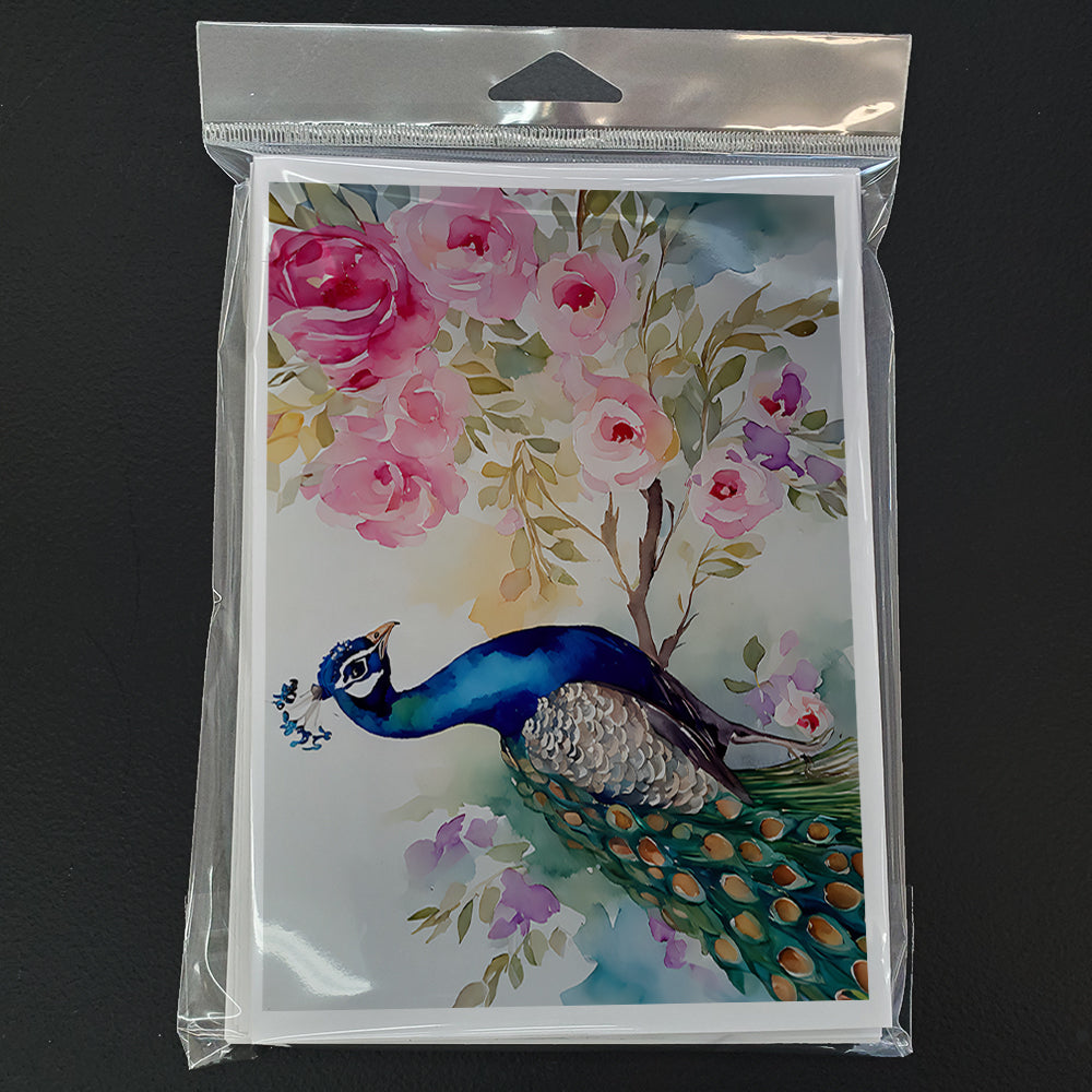 Peacock Greeting Cards Pack of 8