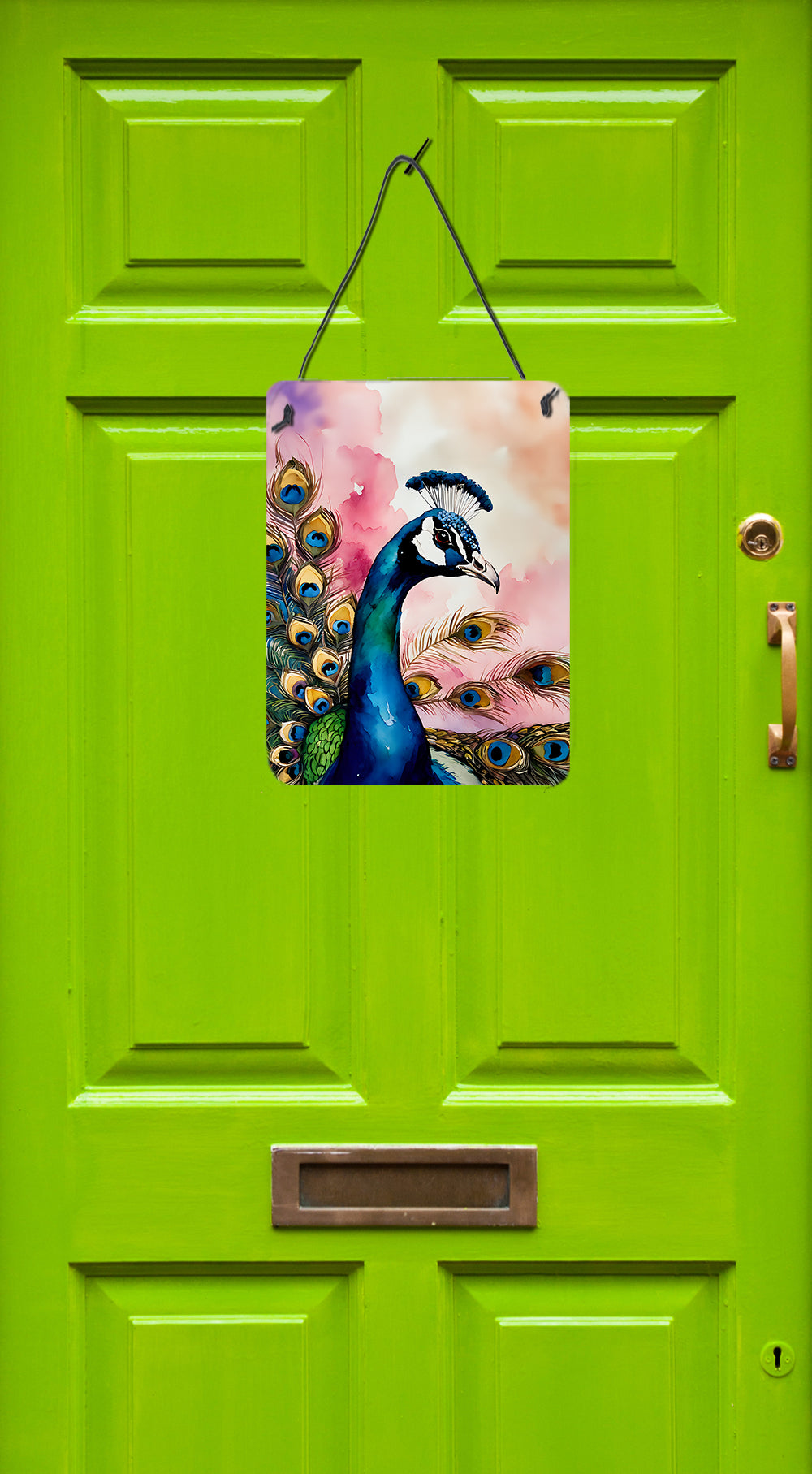 Peacock Wall or Door Hanging Prints