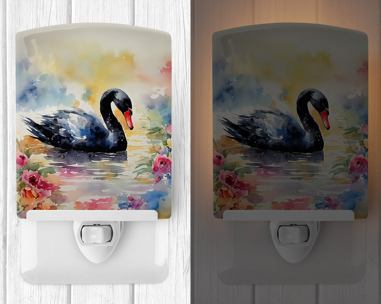 Black Swan Ceramic Night Light