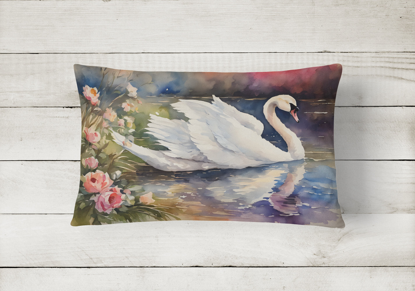 Swan Throw Pillow