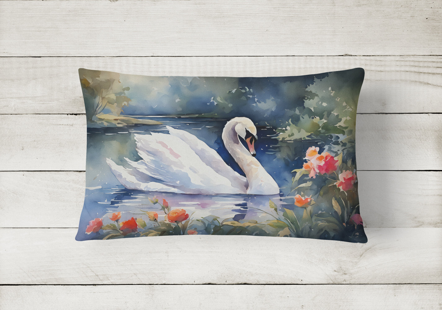 Swan Throw Pillow