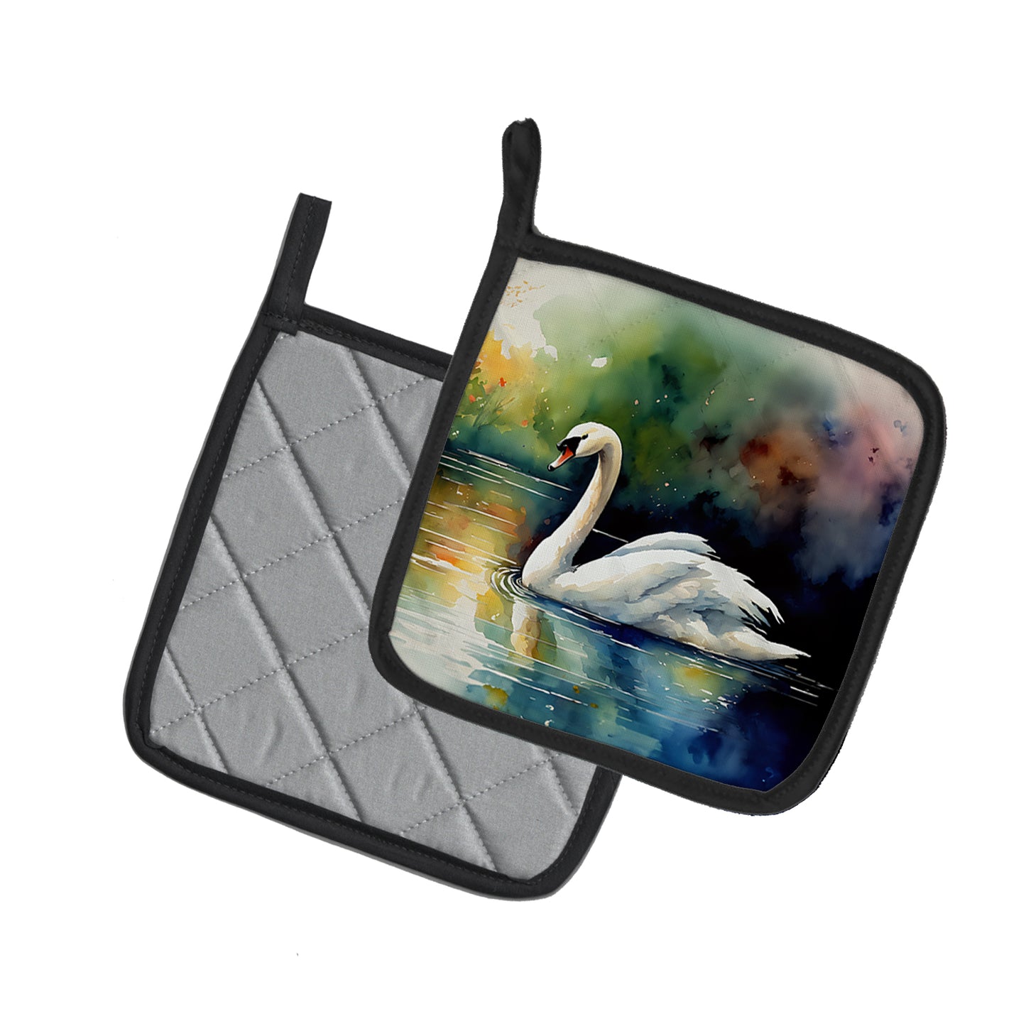 Swan Pair of Pot Holders