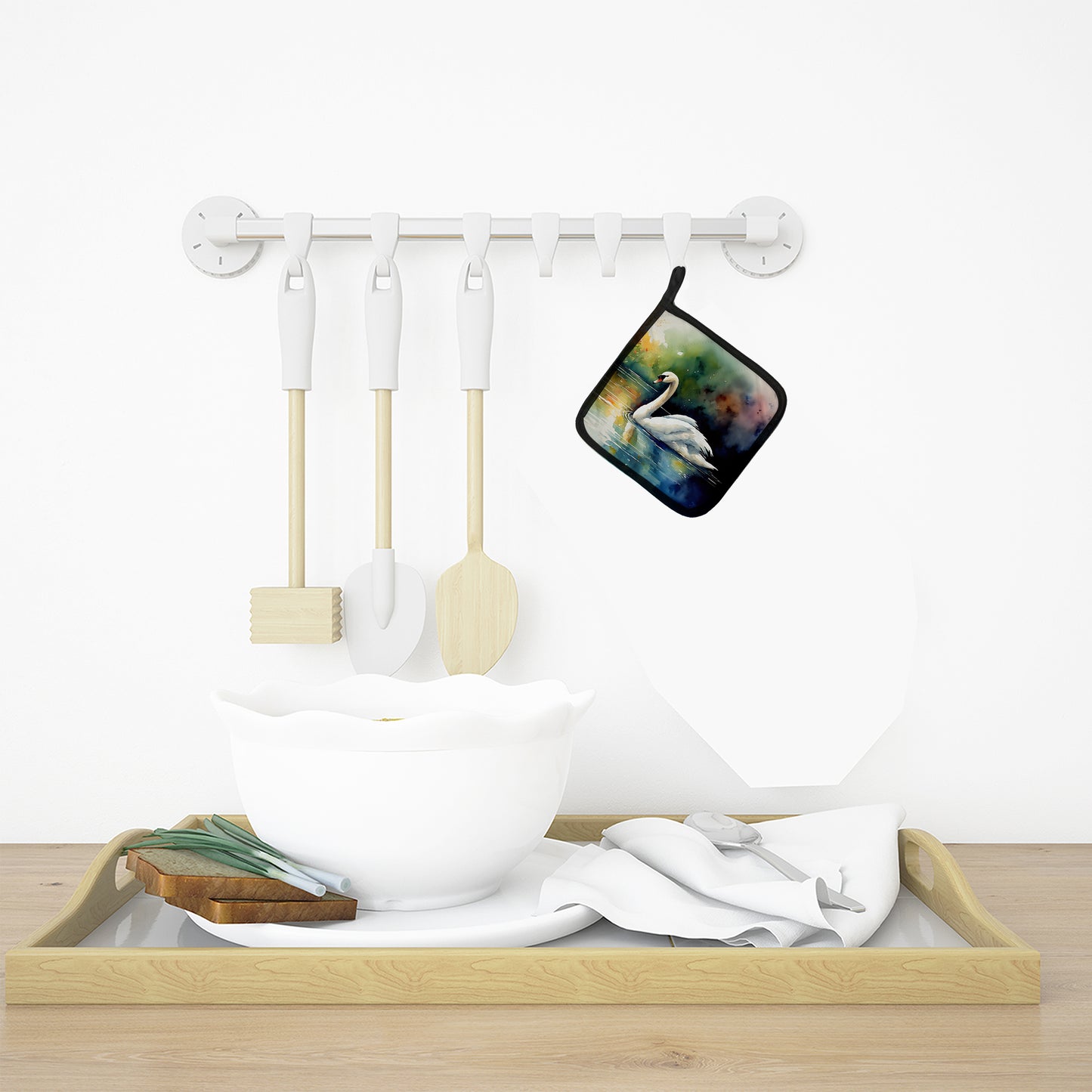 Swan Pair of Pot Holders