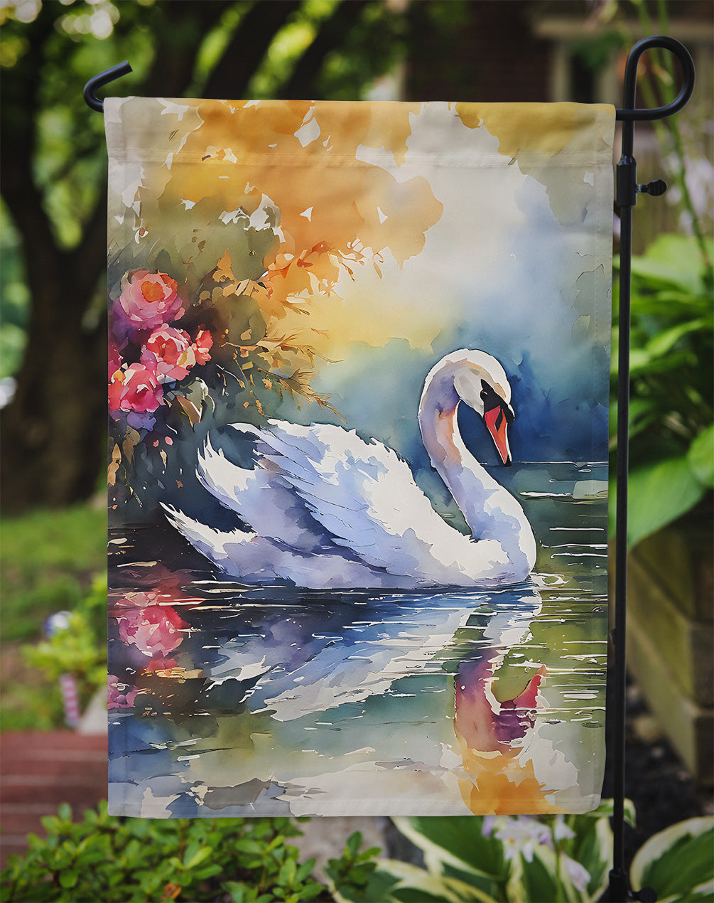 Swan Garden Flag