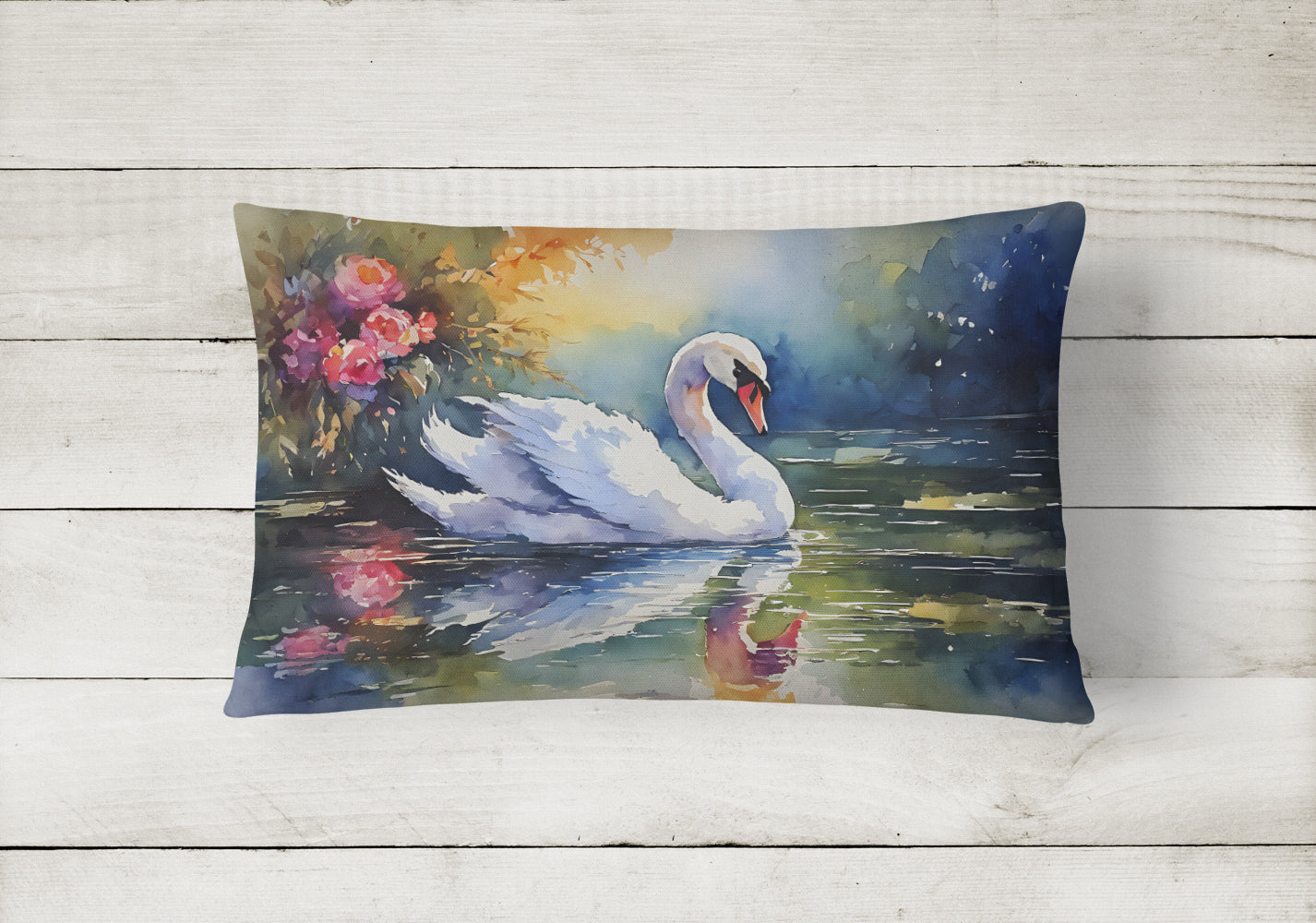 Swan Throw Pillow