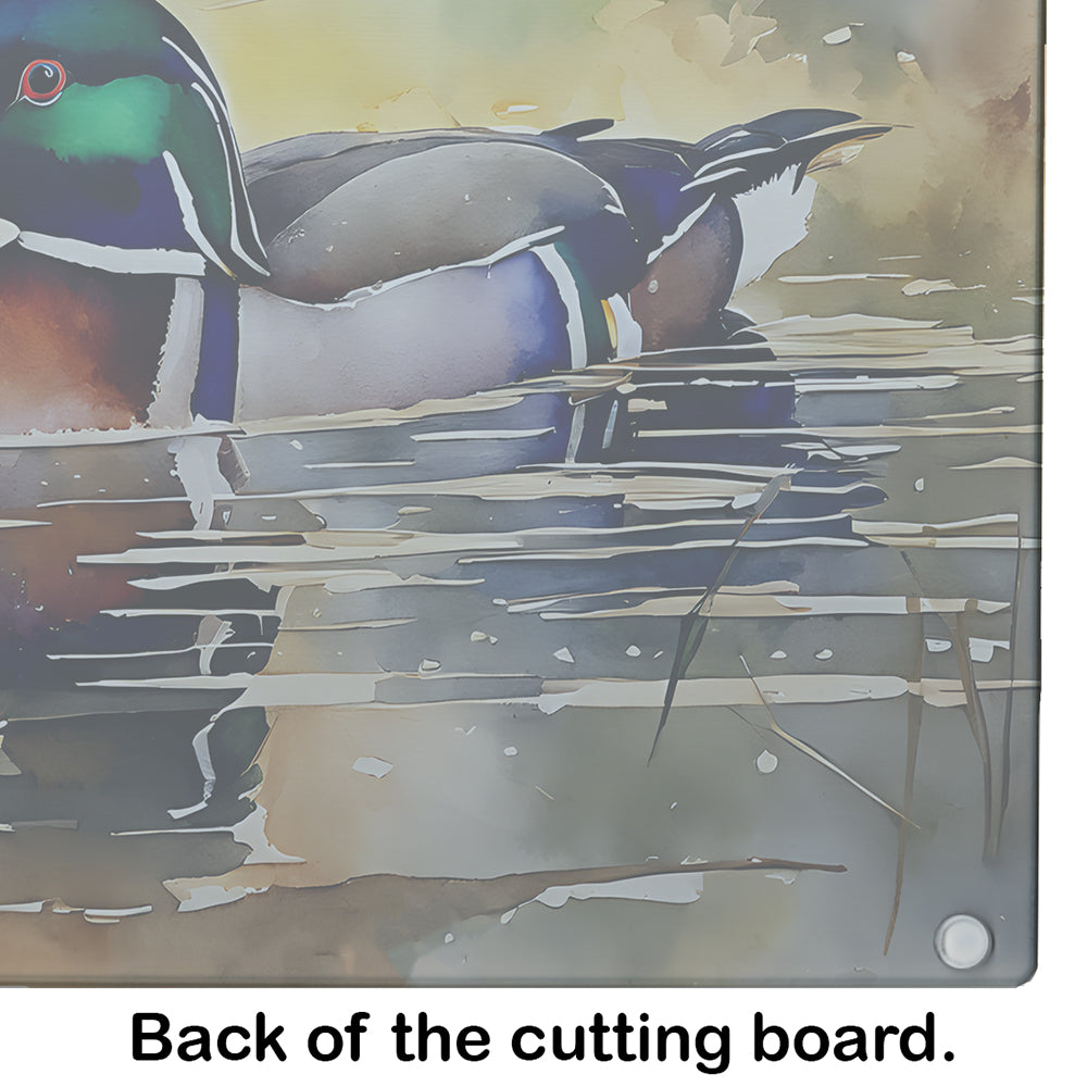 Wood Duck Glass Cutting Board