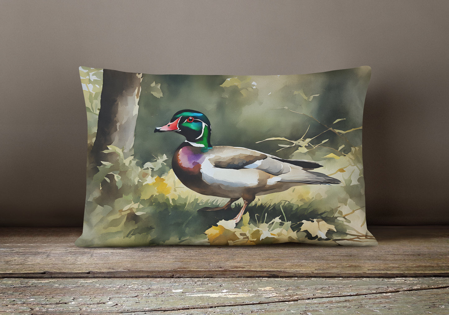 Wood Duck Throw Pillow