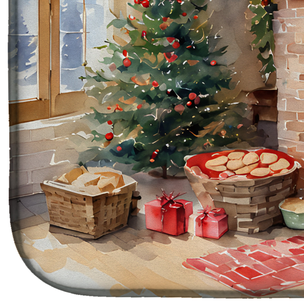 Cookies with Santa Claus Dish Drying Mat