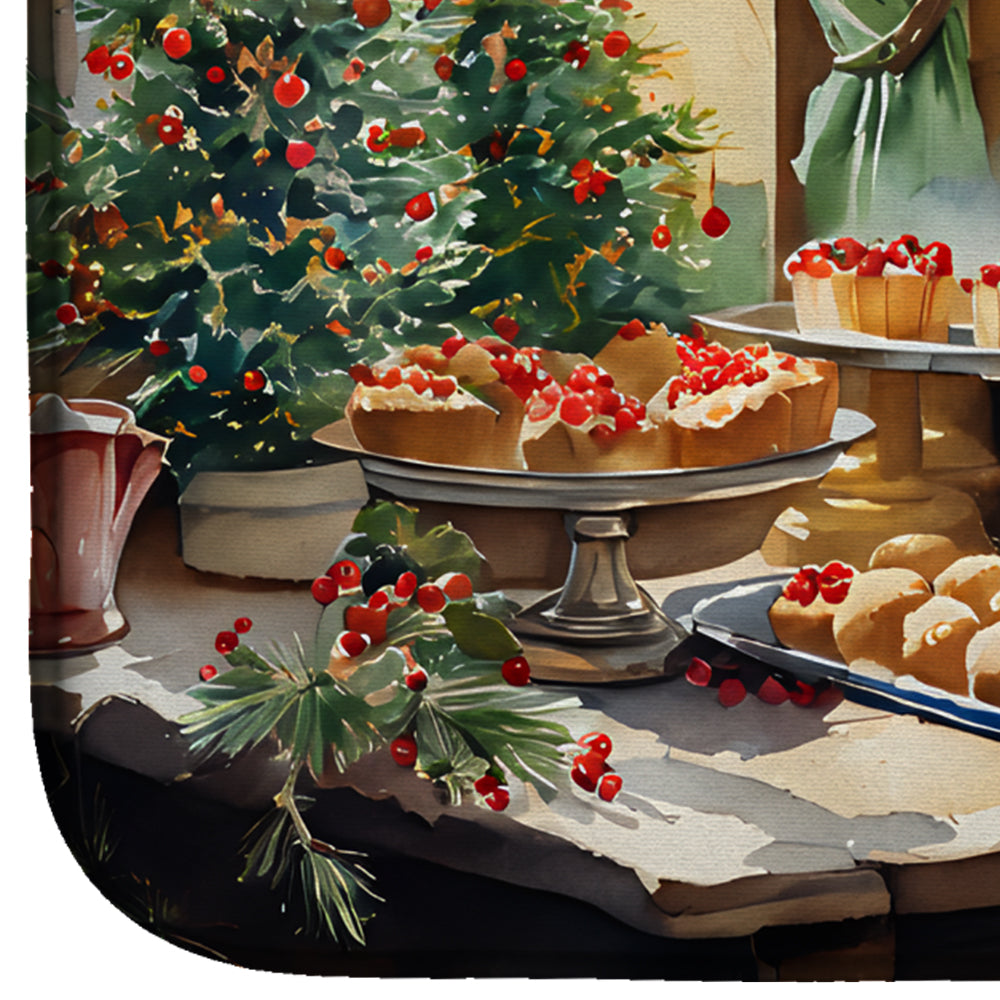 Cookies with Santa Claus Dish Drying Mat