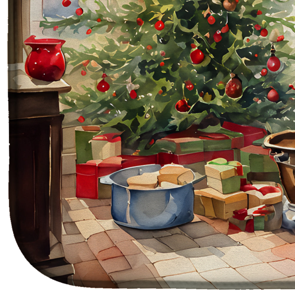 Cookies with Santa Claus Dish Drying Mat