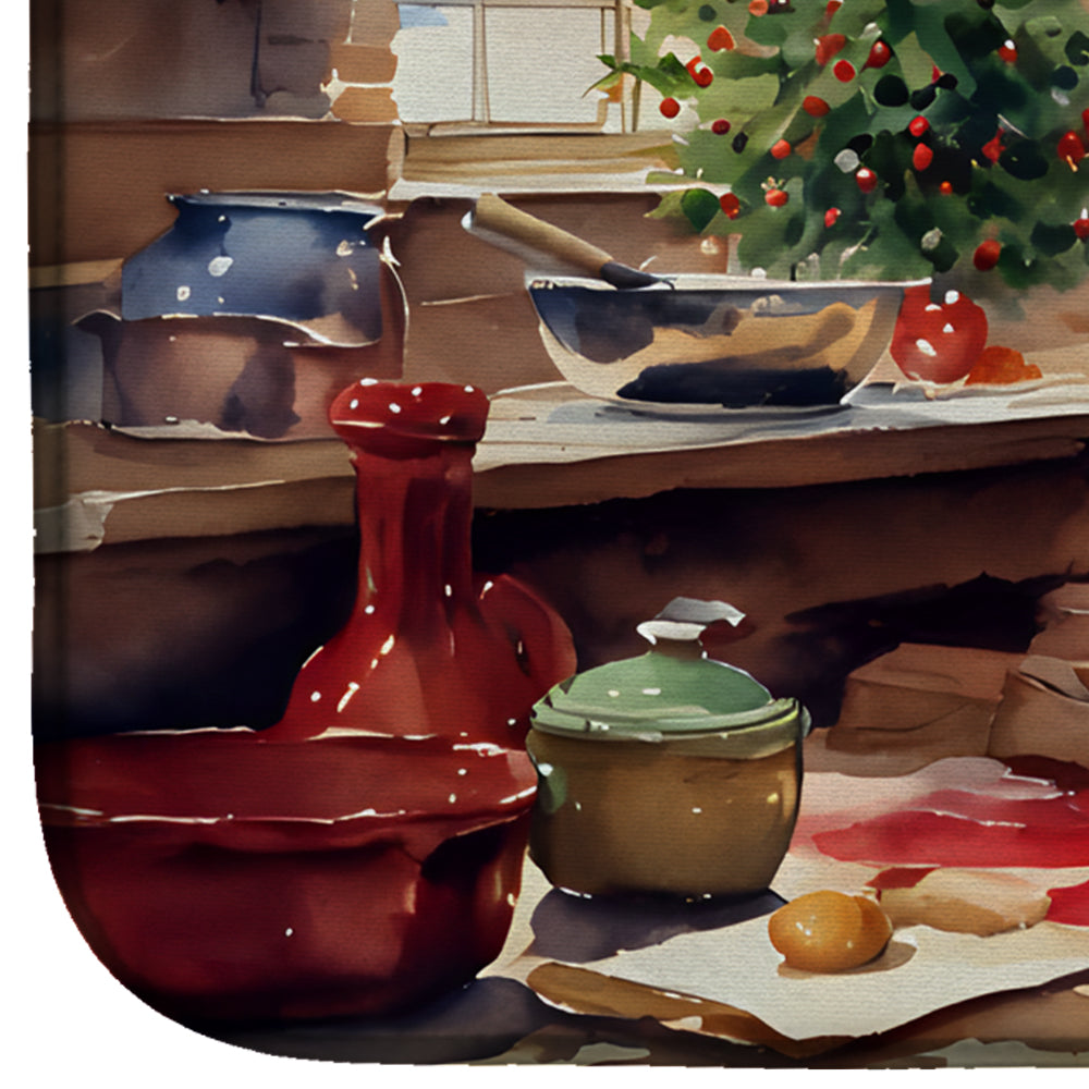 Cookies with Santa Claus Dish Drying Mat