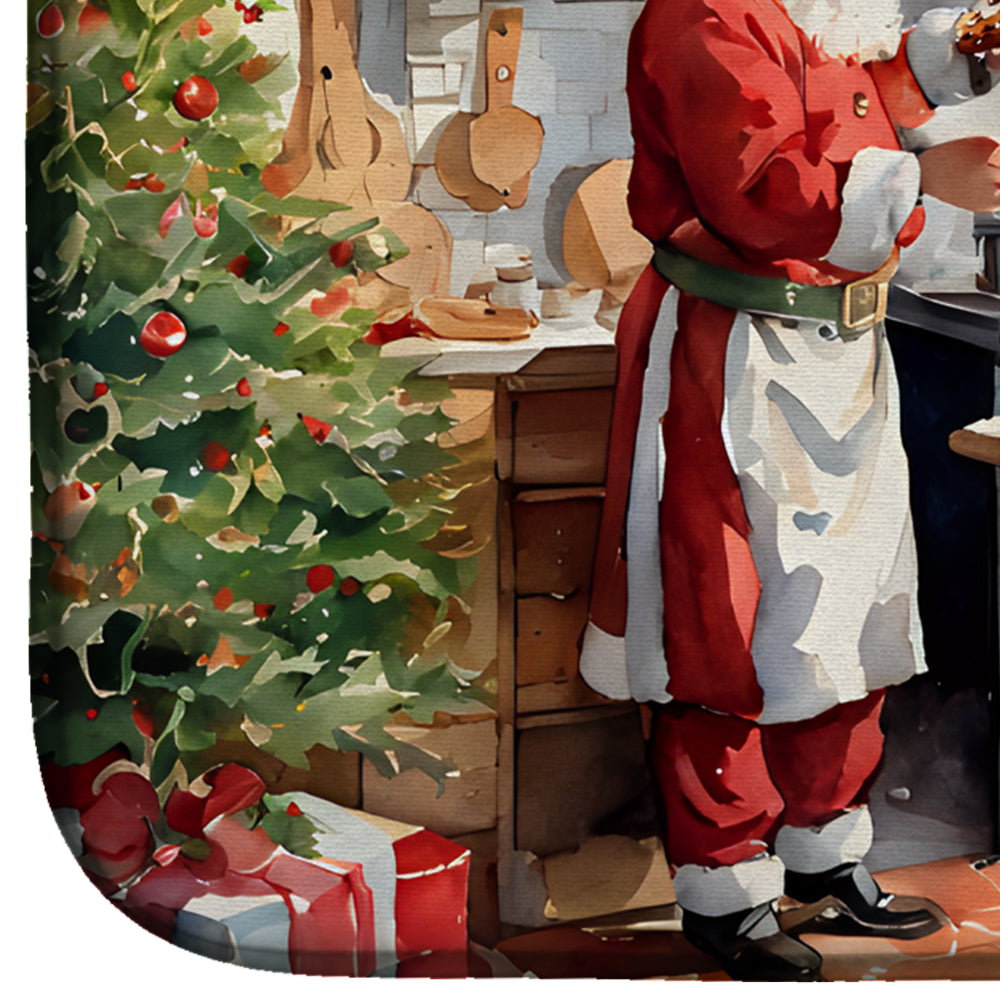 Cookies with Santa Claus Dish Drying Mat
