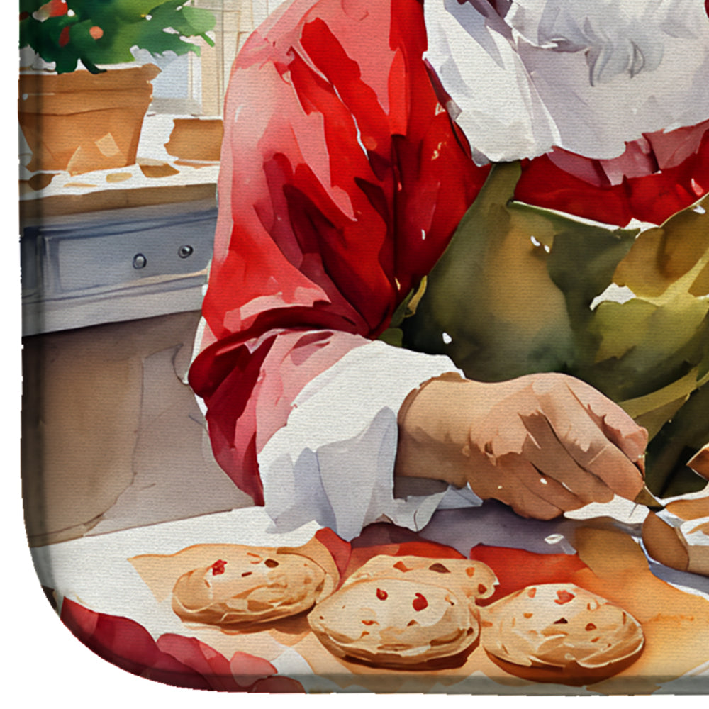 Cookies with Santa Claus Dish Drying Mat