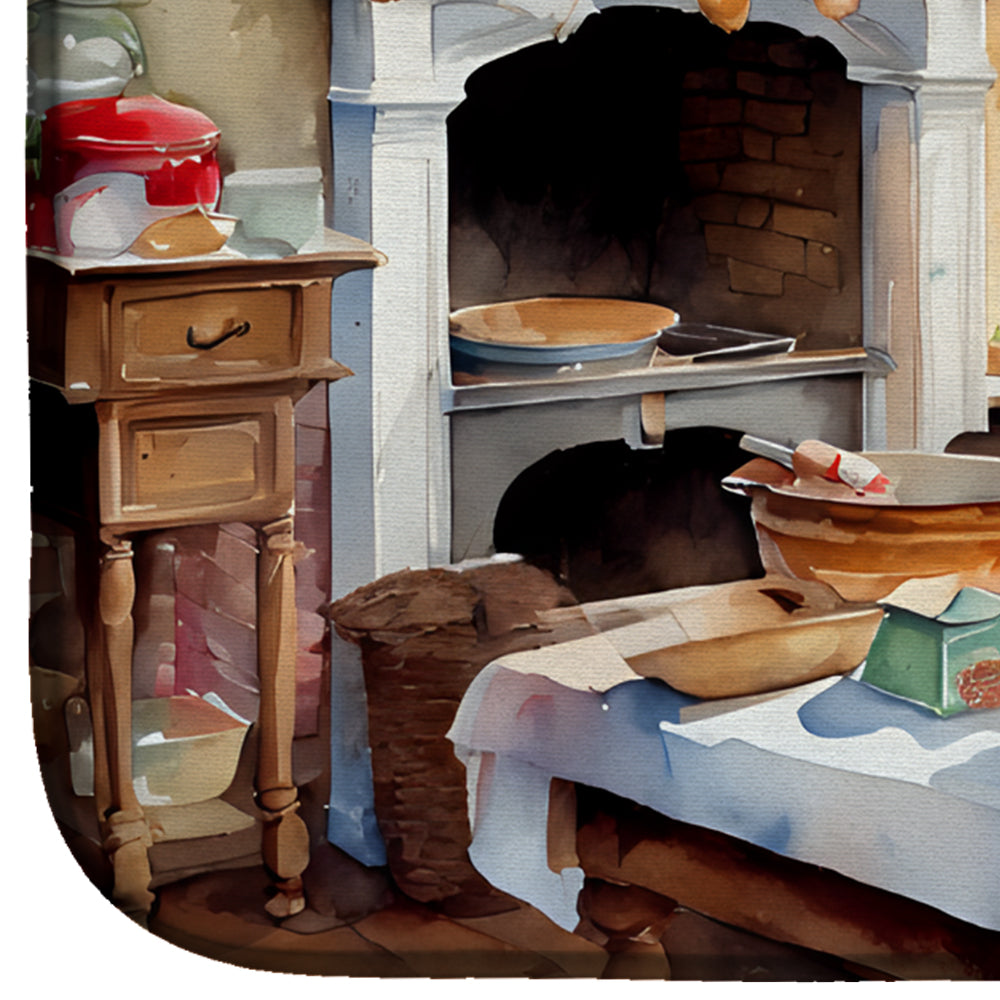 Cookies with Santa Claus Dish Drying Mat