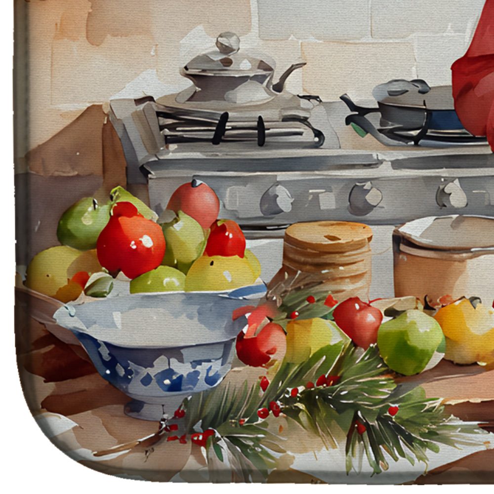 Cookies with Santa Claus Weihnachtsmann Dish Drying Mat