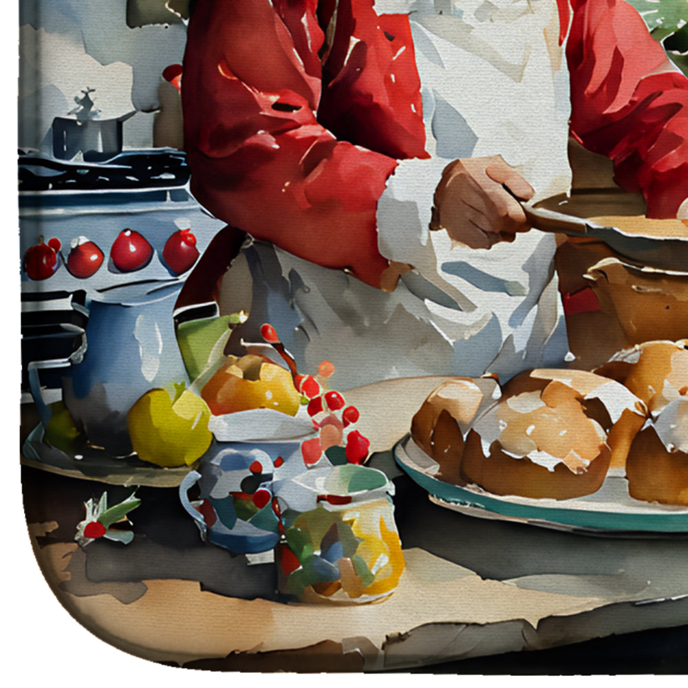 Cookies with Santa Claus Weihnachtsmann Dish Drying Mat