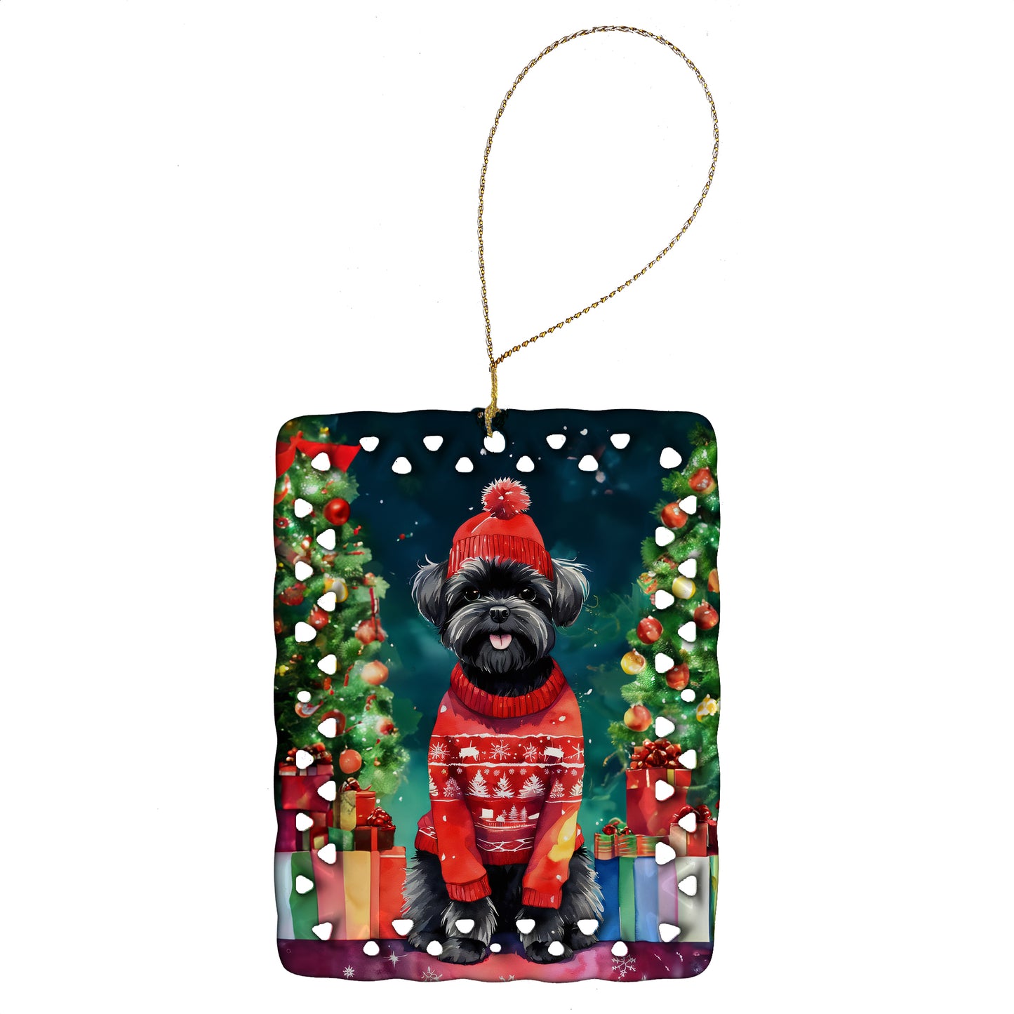 Buy this Affenpinscher Christmas Porcelain Ornament