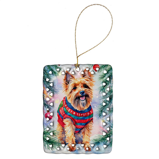 Buy this Australian Terrier Christmas Porcelain Ornament