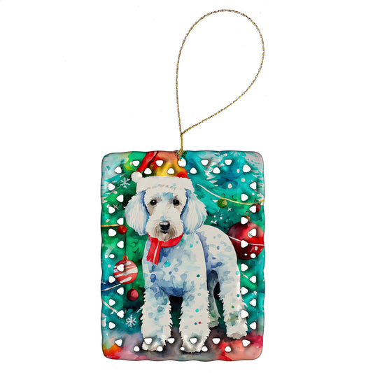 Buy this Bedlington Terrier Christmas Porcelain Ornament