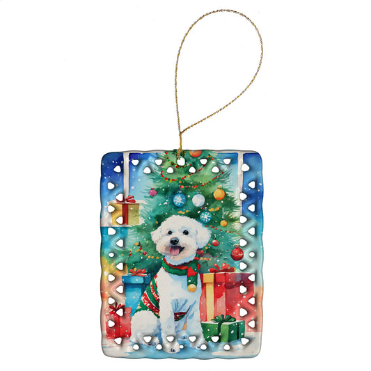 Buy this Bichon Frise Christmas Porcelain Ornament