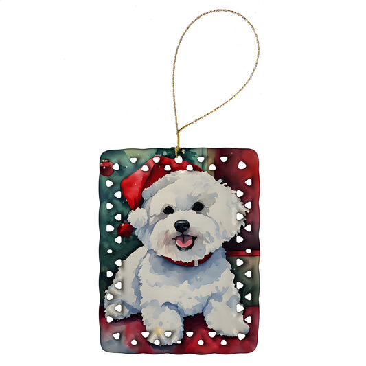 Buy this Bichon Frise Christmas Porcelain Ornament