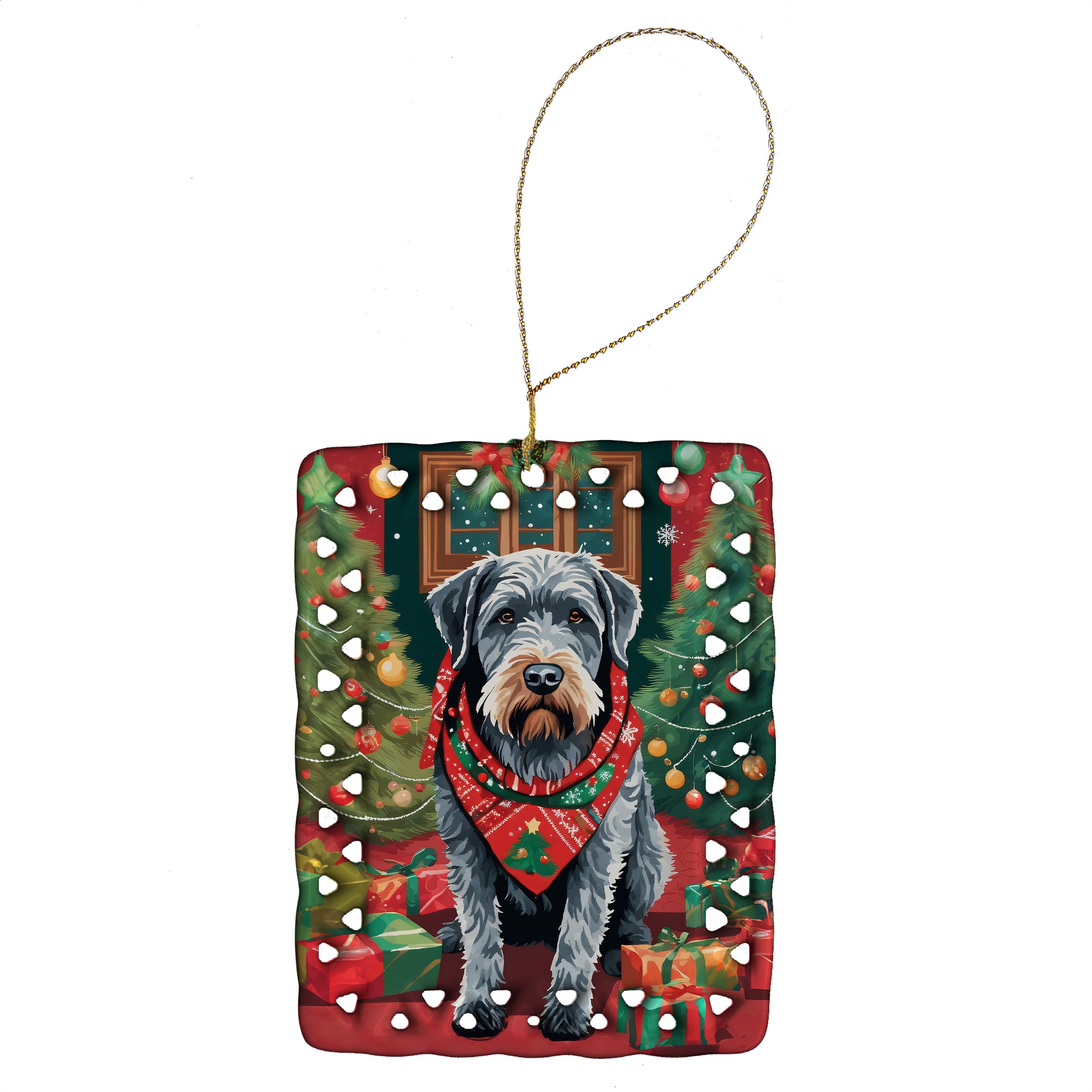 Buy this German Wirehaired Pointer Christmas Porcelain Ornament