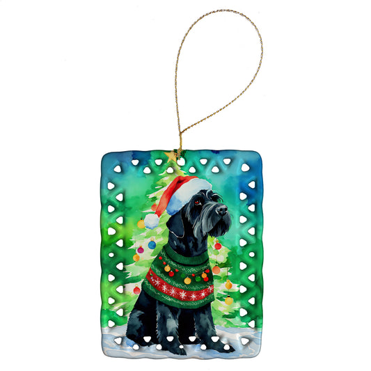 Buy this Giant Schnauzer Christmas Porcelain Ornament