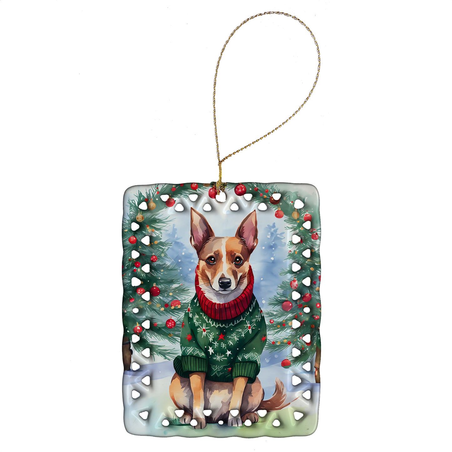 Buy this Lancashire Heeler Christmas Porcelain Ornament