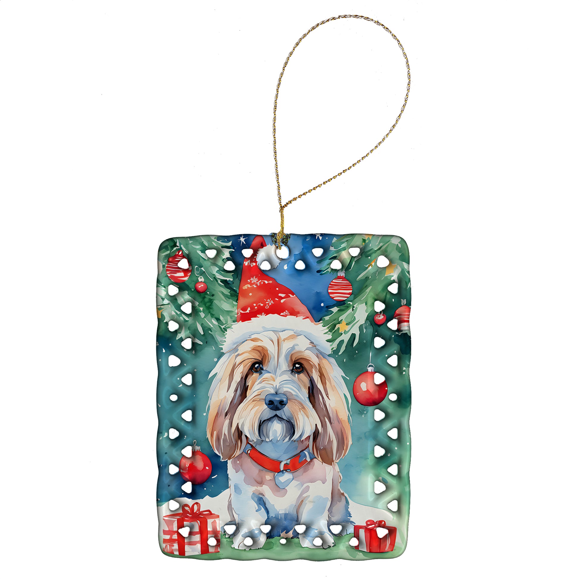 Buy this Petit Basset Griffon Vendeen Christmas Porcelain Ornament
