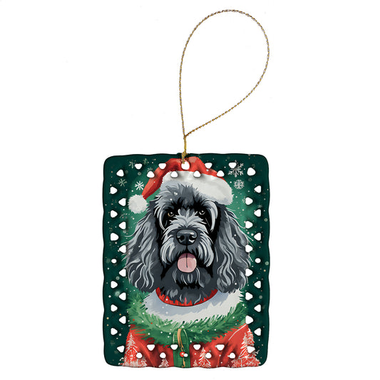 Buy this Portuguese Water Dog Christmas Porcelain Ornament