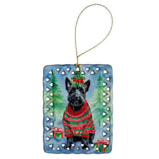 Buy this Scottish Terrier Christmas Porcelain Ornament