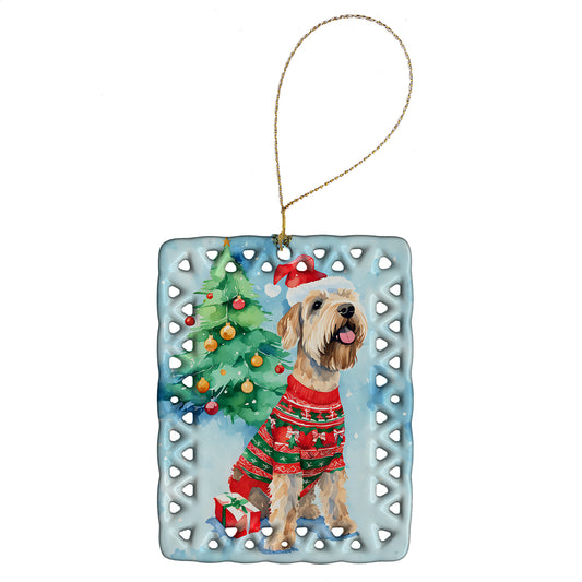 Buy this Wheaten Terrier Christmas Porcelain Ornament