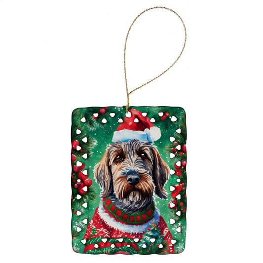 Buy this Wirehaired Pointing Griffon Christmas Porcelain Ornament