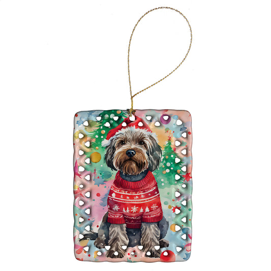 Buy this Wirehaired Pointing Griffon Christmas Porcelain Ornament