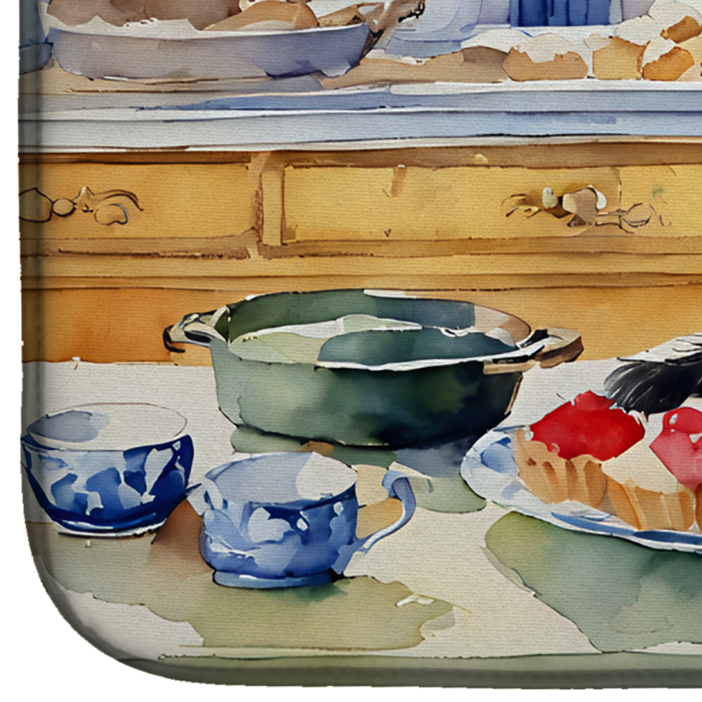 Affenpinscher Christmas Cookies Dish Drying Mat