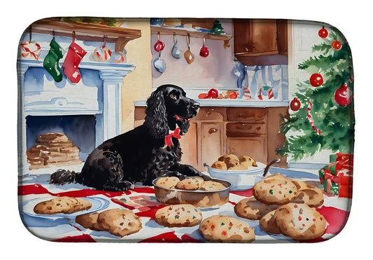 Buy this American Water Spaniel Christmas Cookies Dish Drying Mat