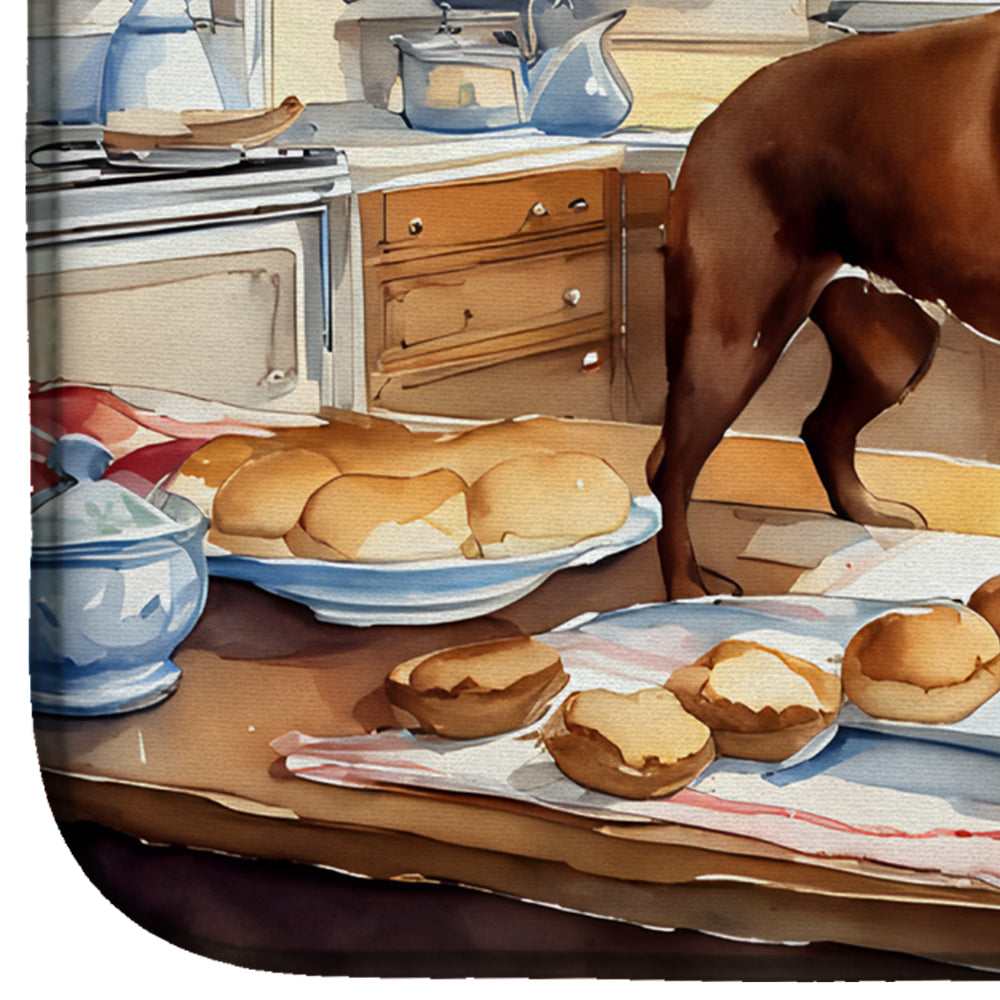 Boxer Christmas Cookies Dish Drying Mat