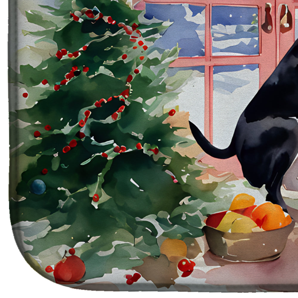 Great Dane Christmas Cookies Dish Drying Mat