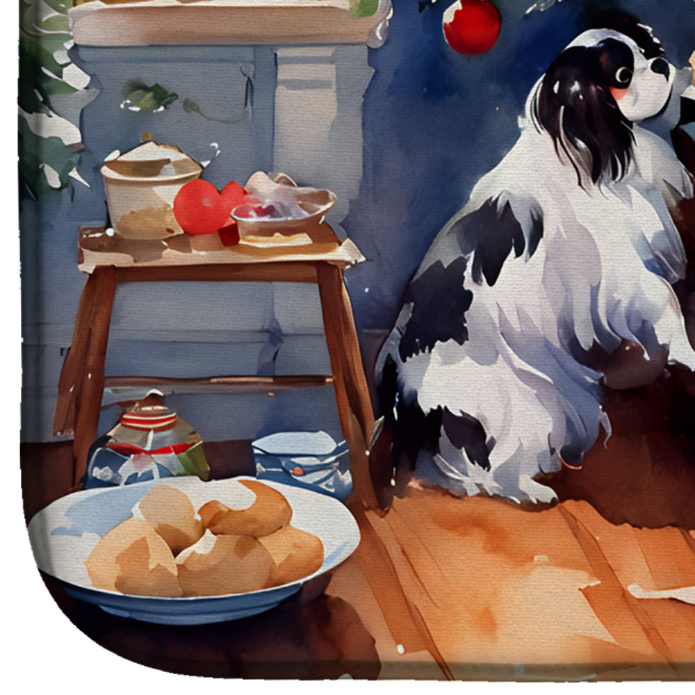 Japanese Chin Christmas Cookies Dish Drying Mat