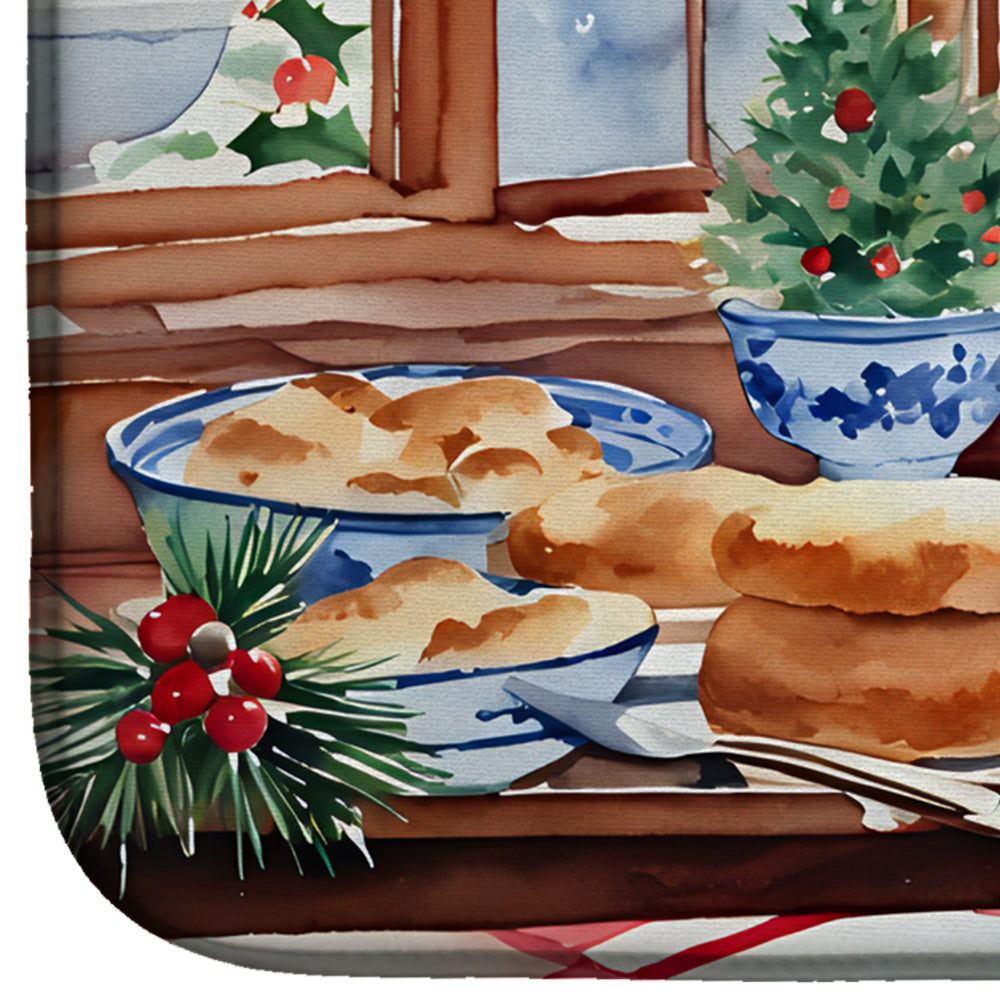 Japanese Chin Christmas Cookies Dish Drying Mat
