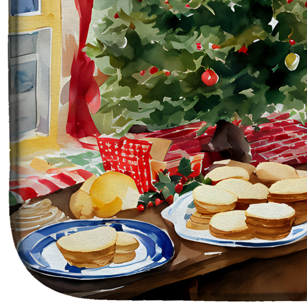 Weimaraner Christmas Cookies Dish Drying Mat