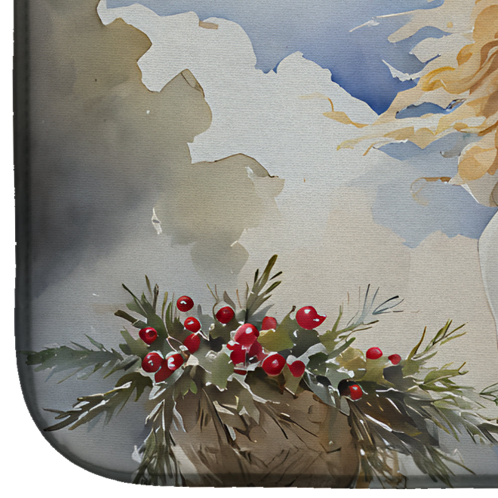Christmas Angel Dish Drying Mat