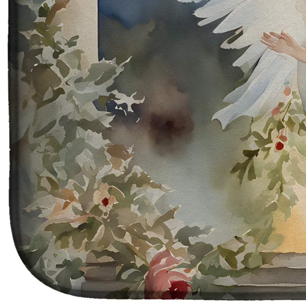 Christmas Angel Dish Drying Mat